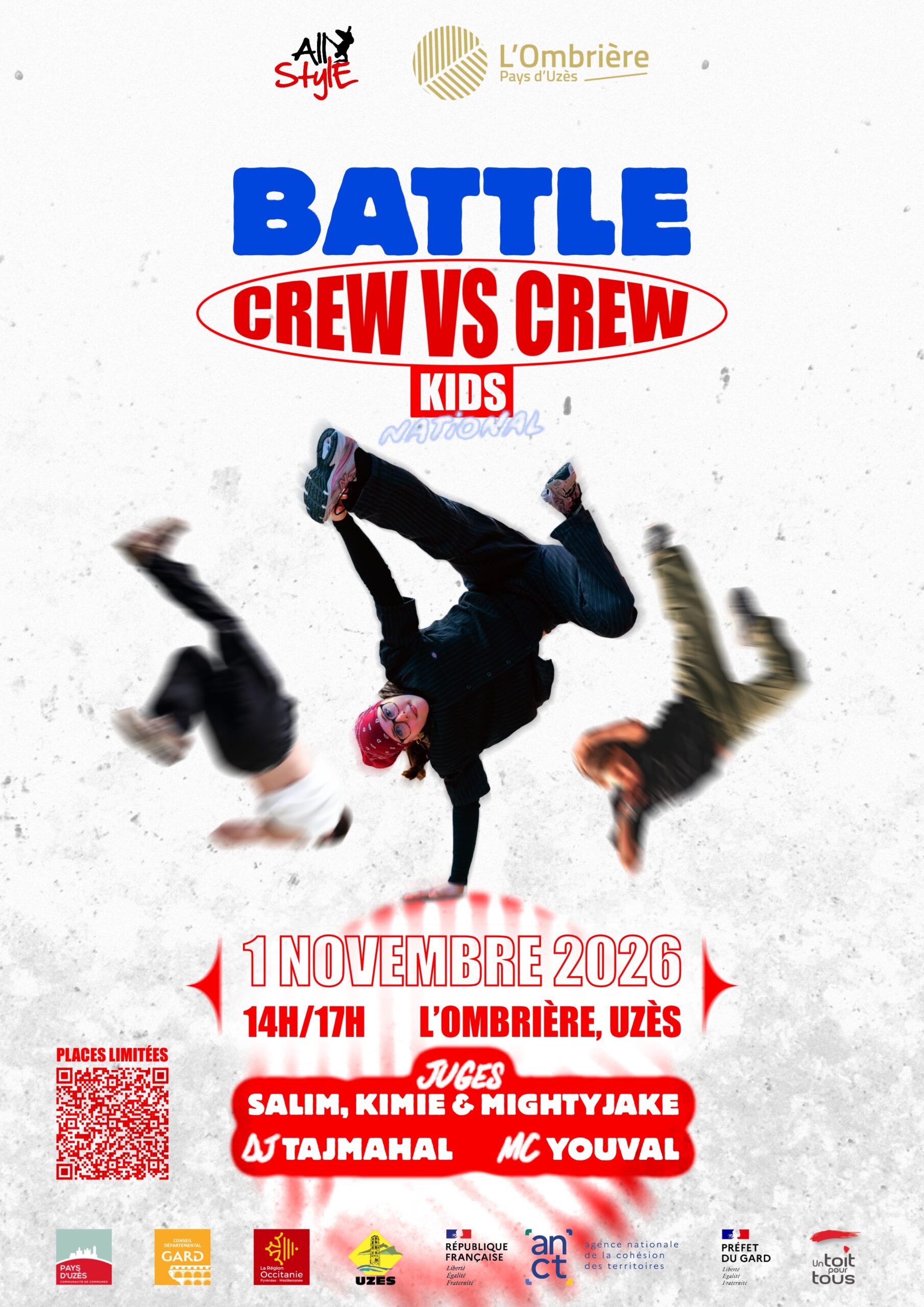 Battle Kids hip-hop crew contre crew à Uzès