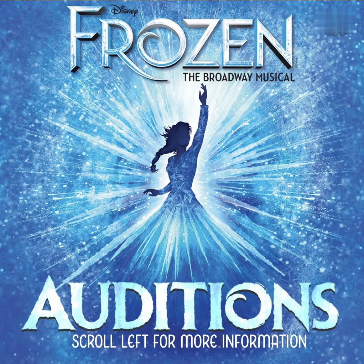 Frozen, la comédie musicale : appel ouvert pour danseurs et danseuses (Californie)